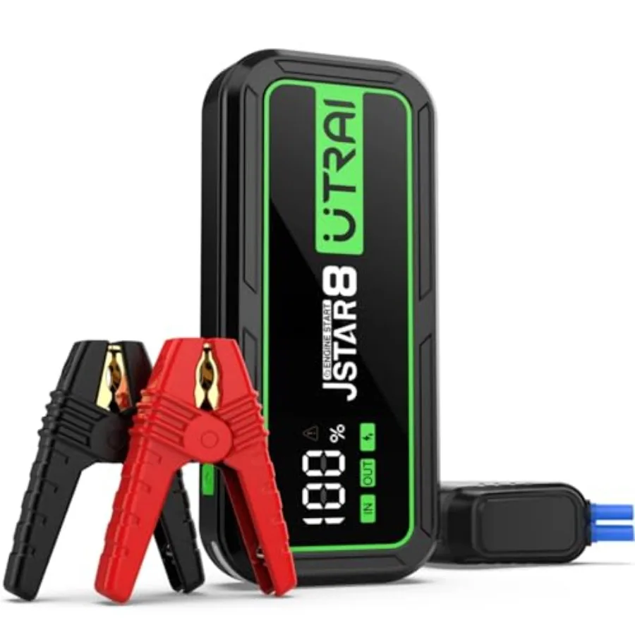 

Jump Starter 6000A 12V Portable Car Battery Charger for All Gas and 10L Diesel Vehicles 20000mAh High-Capacity Power Bank
