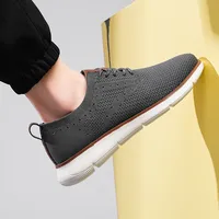 Mesh Original Anti-skid Summer Sneakers Man 2024 Trend Men Ventilate Casual Outdoor Walking Choice Big Size 47 48 New Lace-Up