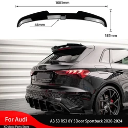 Maxton Style Rear Roof Spoiler Splitter Rear Trunk Lip For Audi A3 S3 RS3 8Y 5Door Sportback 2020-2024 Cap Car Accessories