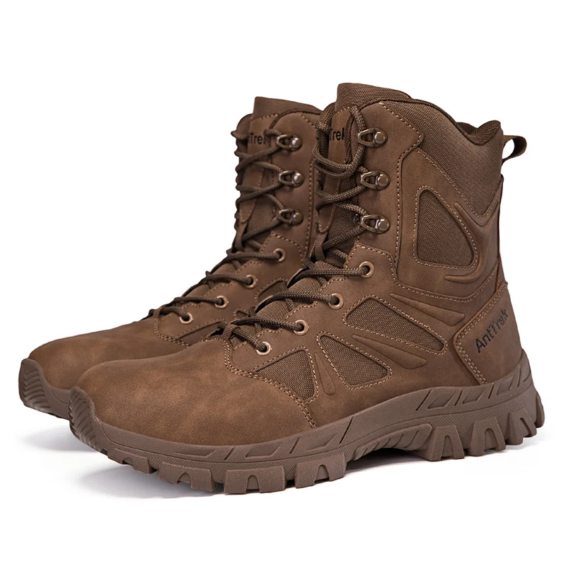 

Men Tactical Boots Army Shoes Anti-Slip Male Outdoor Rapid Response High Quality Women Waterproof Work Unisex Training Lace Up