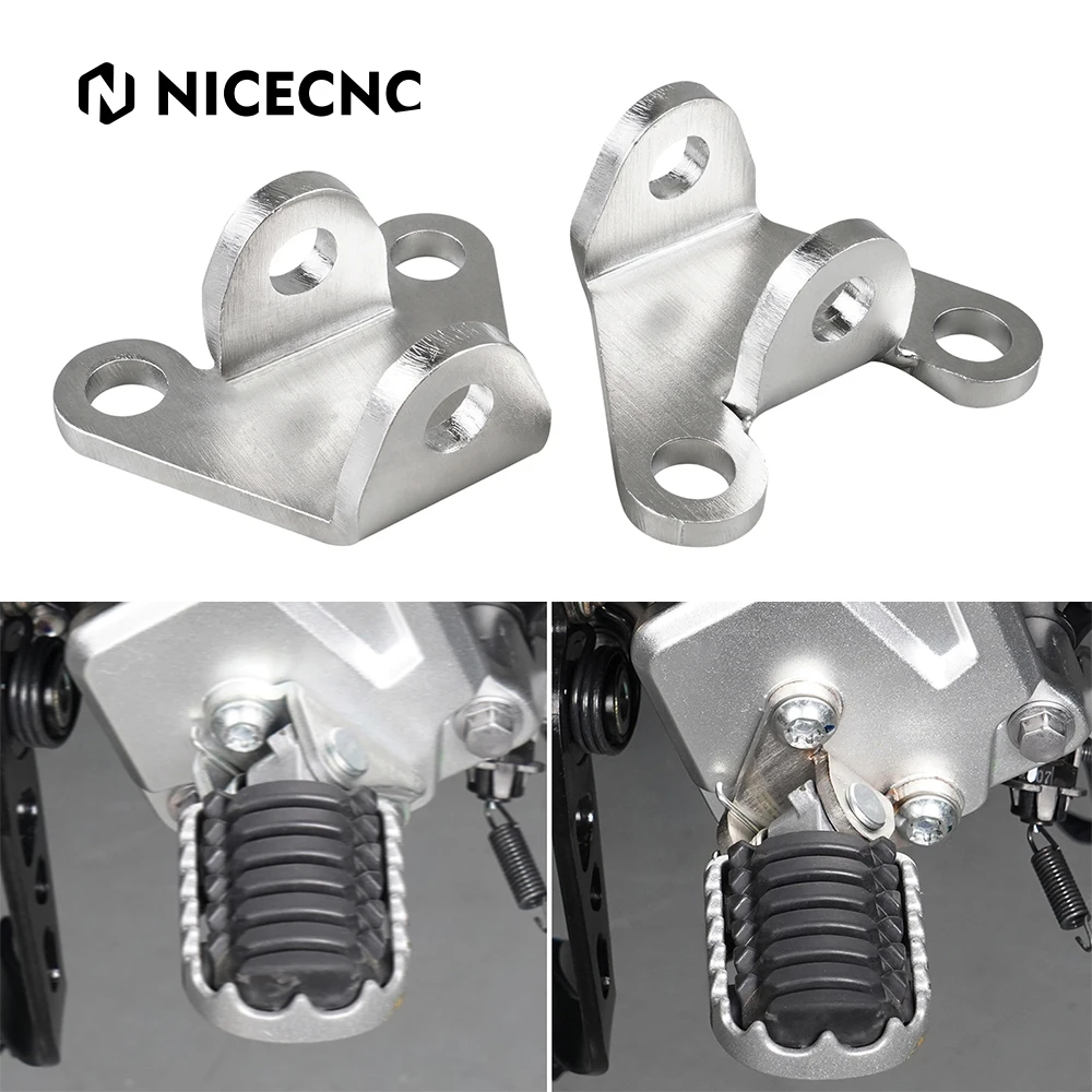 For 2019-2024 Yamaha Tenere 700 20mm Lower Footrests Footpeg Lowering Brackets for Yamaha Tenere 700 Rally Edition 2020-2024