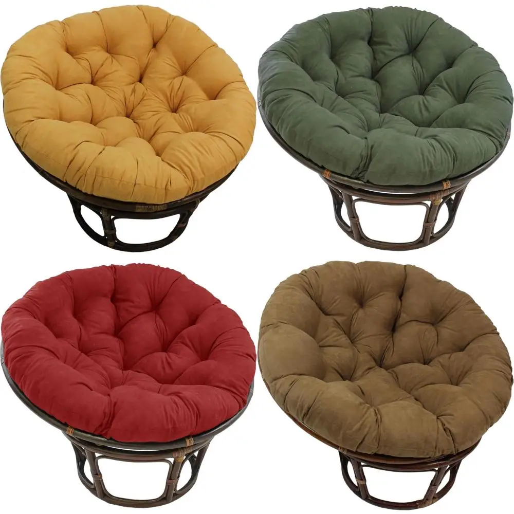 

Lemon Microsuede Papasan Chair Cushion, 52 Diameter, Comfortable and Durable for Relaxation