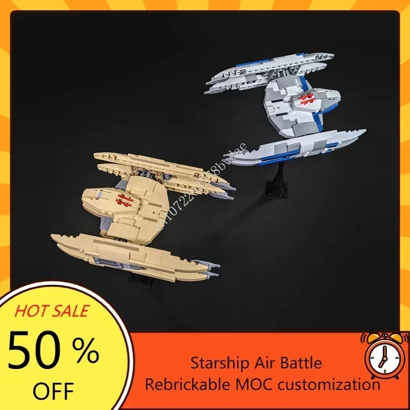 262PCS MOC Space Battle Starfighter Vulture Droid Model Custom Puzzle Technology DIY Creative Assembly Toys Kids Gifts