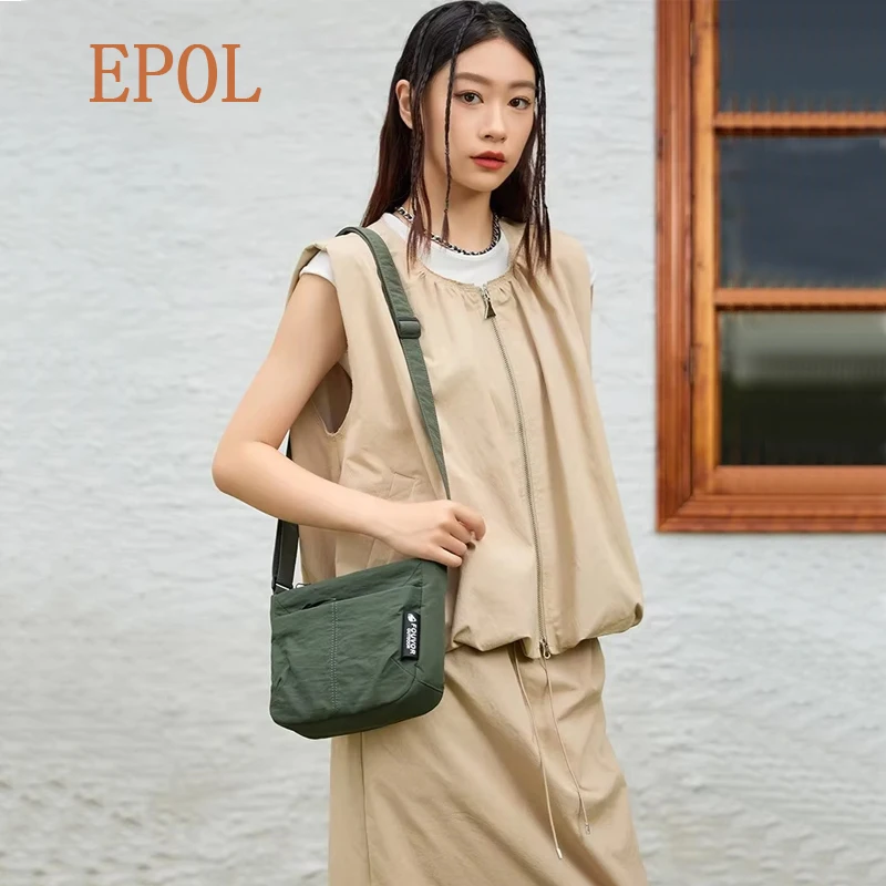 EPOL Sac bandoulière ultra-léger en toile pour femme, style décontracté, pour sports de plein air, sac de navetteur, sac d'étudiant 3043-07