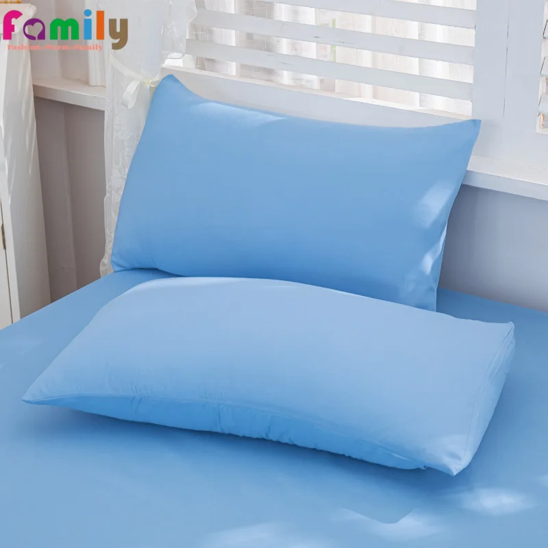 1pc Washed Cotton Solid Color Pillow Cover 48x74cm Rectangular Envelope Pillowcase High Quality Bedding Pillow Case