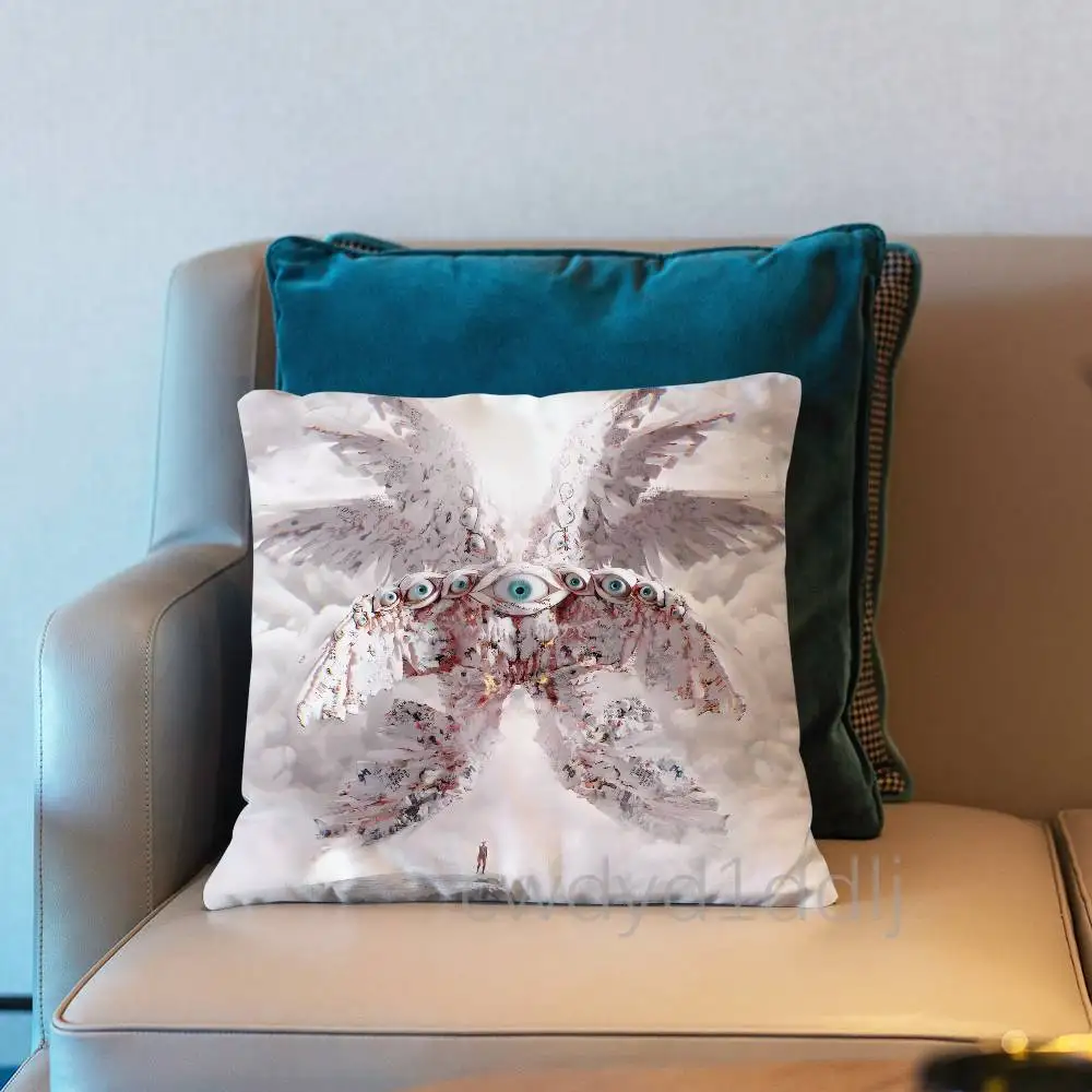 Cherub Thrones Seraphim Angels  Cushion Cover Pillow Cover Decor Pillowcase Printed Cushion Case For Couch