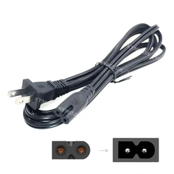 18AWG Universal Wall Cable US NEMA-1-15P to IEC320 C7 AC Power Cord Compatible with Vizio E-M-Series HDTV,Sharp,Smart LED TV