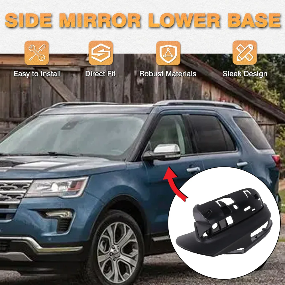 

For Ford Explorer 2011 2012 2013 2014 2015 2016-2019 Side Rearview Mirror Lower Holder Shell Bottom Cover USA Version