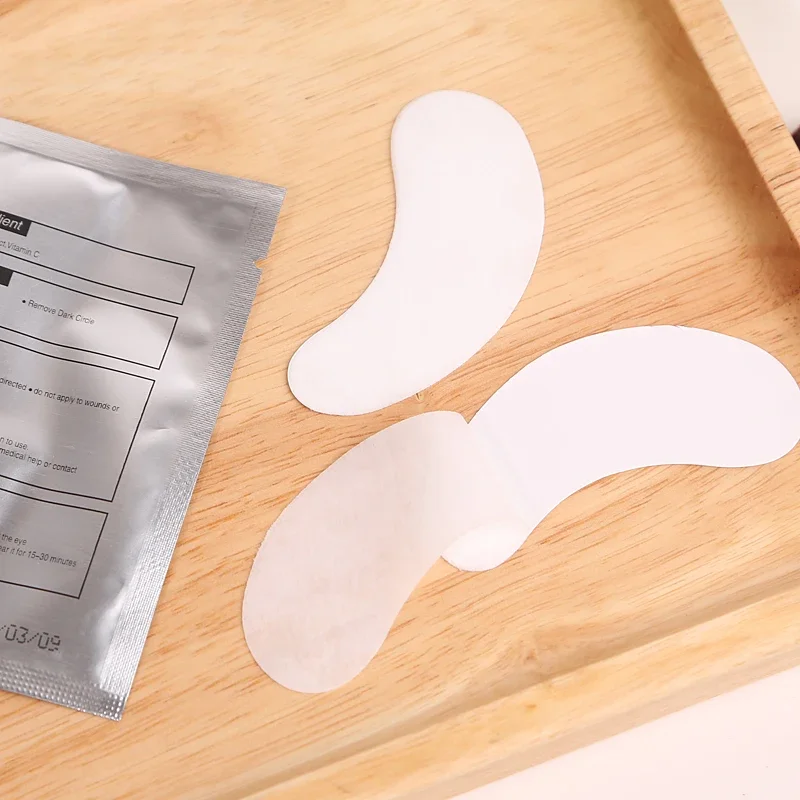 50/100 pares almofada de cílios gel hidrogel olho remendo enxertia sob o olho adesivo de papel raposa envolve ferramentas de maquiagem de extensão de cílios