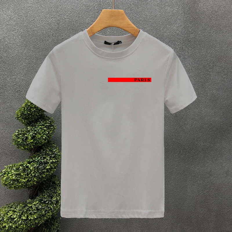 Luxusmarke Paris Hochwertige bedruckte Paar-T-Shirts Sommer Harajuku für Männer/Frauen Kurzarm-T-Shirt Asiatische Größe – Detail 6