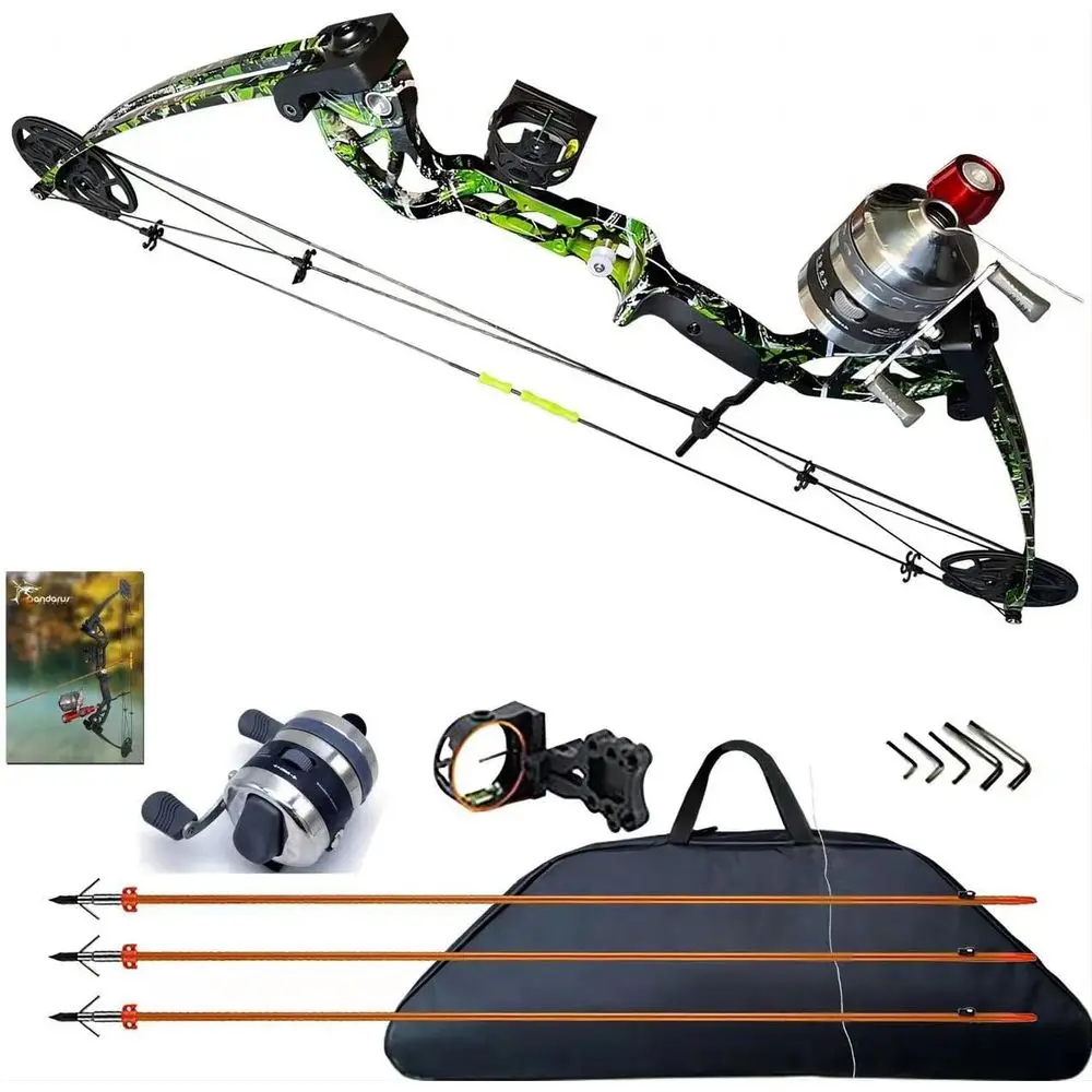 

Adjustable Compound Bow Kit with Arrows, 15-45 lbs Draw Weight, 18-29.5 Length, 2025 Model