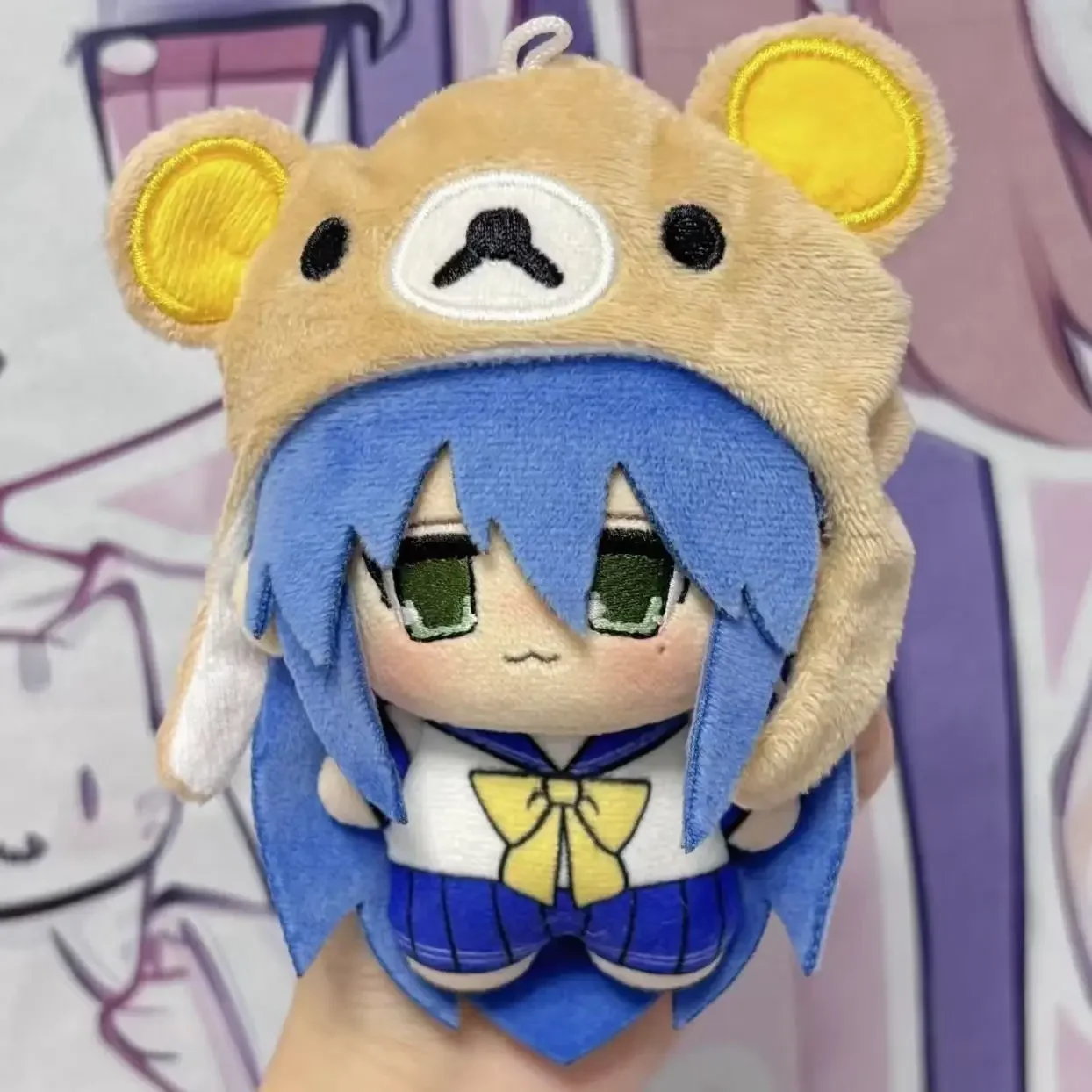 럭키 스타 이즈미 코나타 봉제 인형 10cm 면 인형 바다 별 귀여운 드레스업 플러시 장난감 성인 및 어린이 선물용