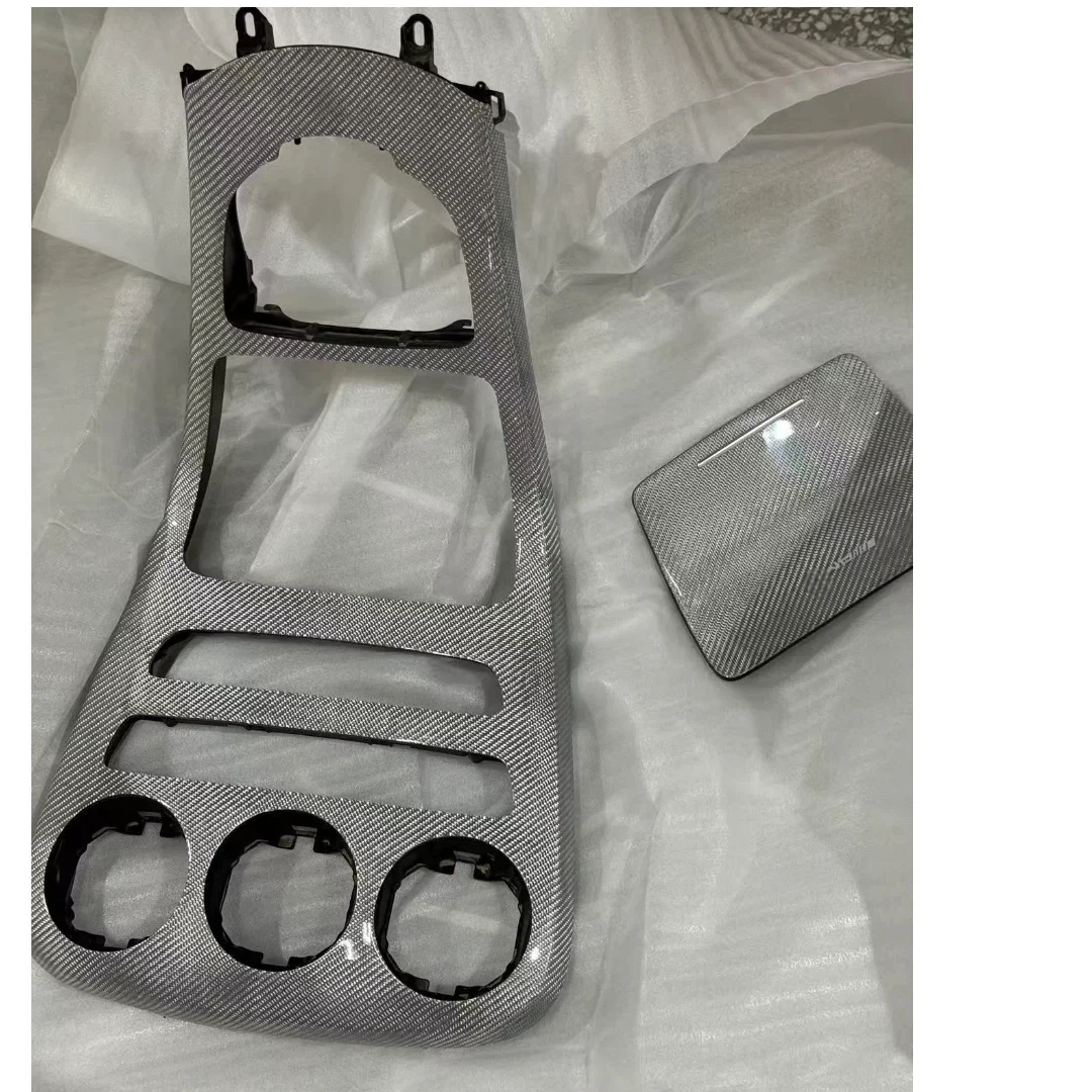 

For Mercedes w205 c43 C180L C200L GLC260 GLC W205 Real Gloss Carbon Fiber Forge control panel interior trim c63 X253 glc
