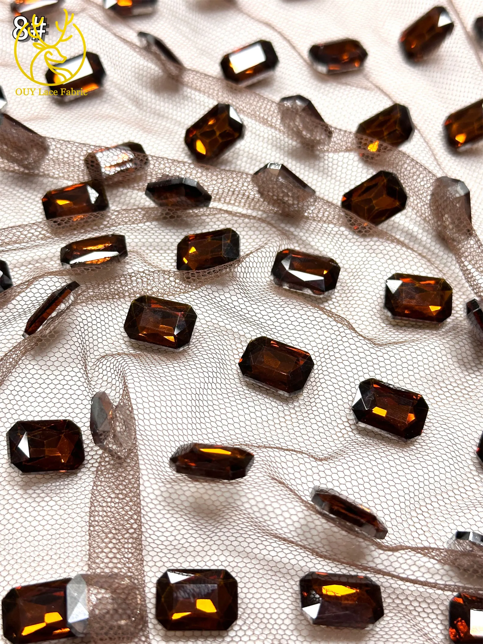 Luxuriöser schwerer Stein-Spitzenstoff, grün, 2026, hochwertiger nigerianischer afrikanischer Tüll-Spitzenstoff, geeignet für Damen-Partykleider – Detail 16