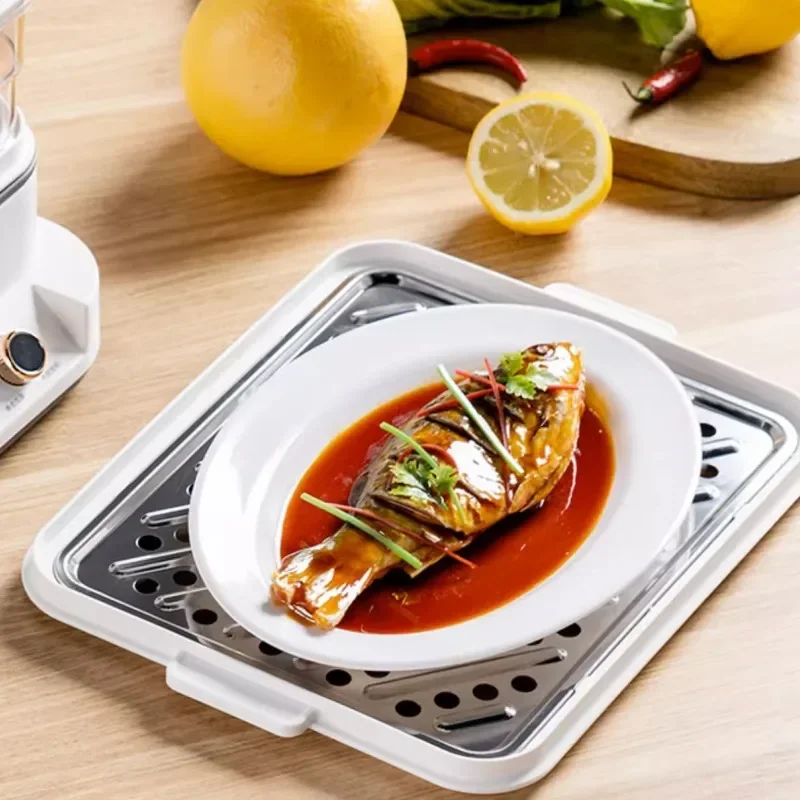 باخرة كهربائية منزلية متعددة الوظائف ثلاث طبقات سعة كبيرة وعاء البخار الطبخ يمكن كتاب آلة الإفطار الصغيرة