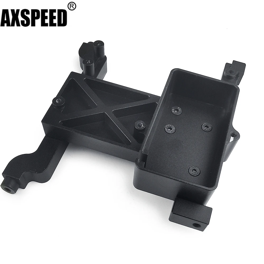 

AXSPEED 1Pcs Metal Radio Device Receiver Box for 1/6 Axial SCX6 AXI05000 RC Crawler Car Upgrade Parts