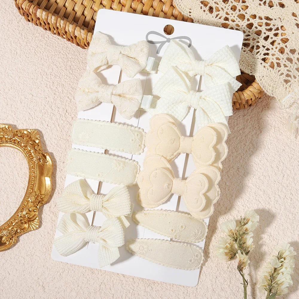10/11/12 Stück/Set Mädchen Haarspangen mit Schleife, süße Schleifen-Haarspangen für Kinder, Baby-Geburtstagsdekoration, Haarspangen für Mädchen, Haar-Accessoires – Detail 10
