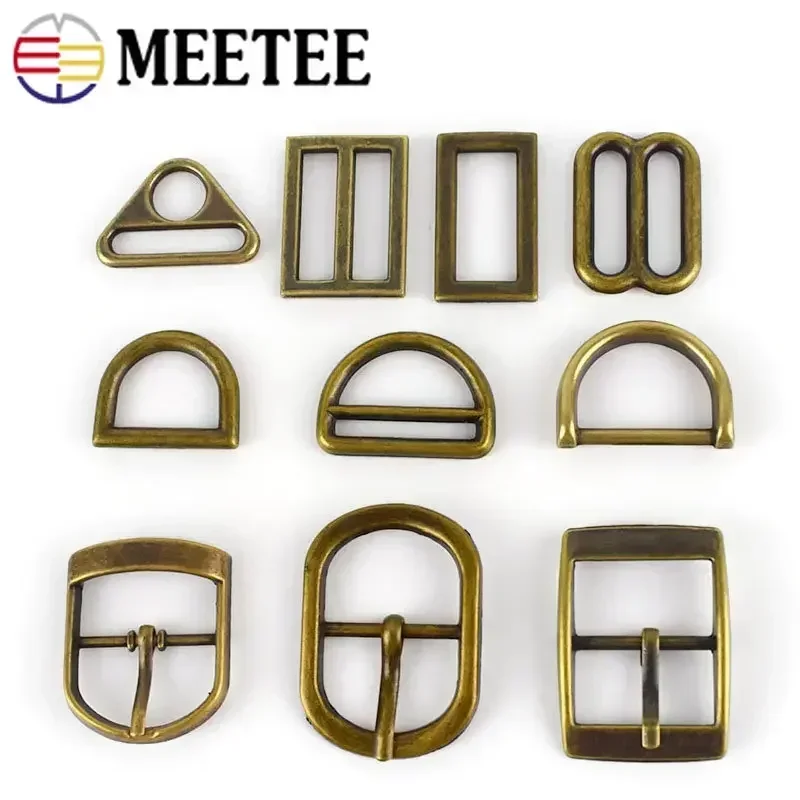 5/10/20Pcs Brass Metal Buckle Bag Strap Tri Glide Adjust Clasp 25mm Webbing Belt Pin Buckles DIY Clothing Shoes Hook Accessories