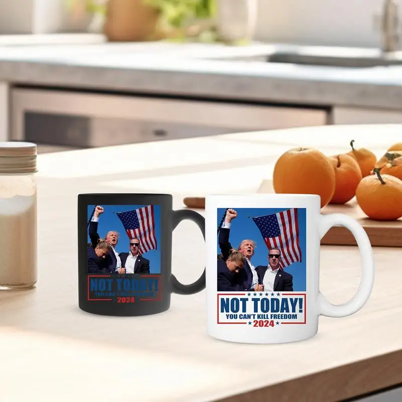 President Shot Coffee Mug 11oz President Shot Attempt Ceramic Tea Cup Makes Me Stronger President Warrior Coffee Mug 2024 Vote