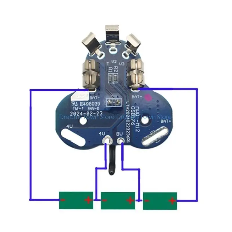 HX6A Professional 3 Cell PCB Protections Board Secure Power Distribution For 12V