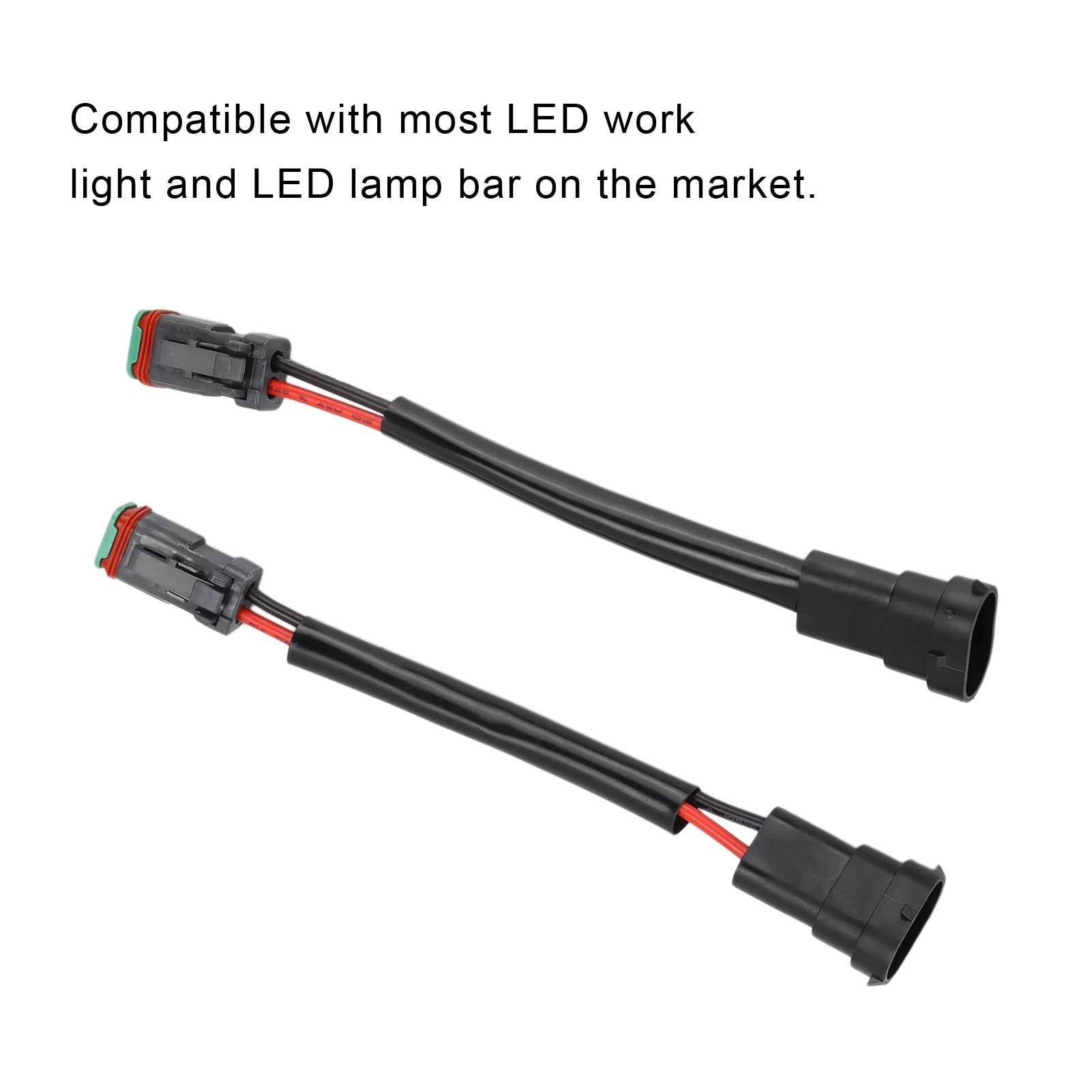 Female to H11 Male Conversion Wire Harness Adapter Waterproof for LED Work Lamp Light  Work Light Wiring Connector