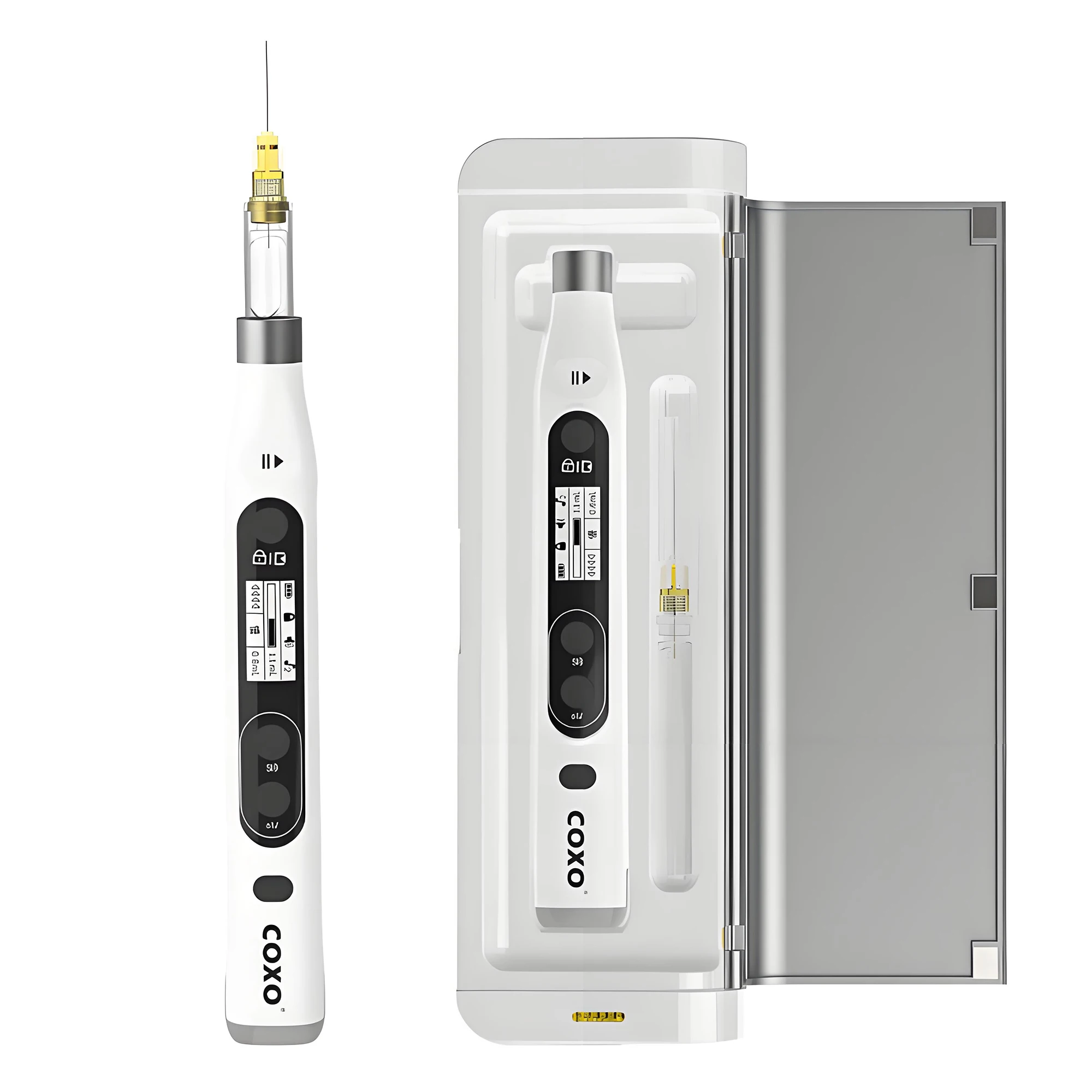 

Dental Anesthesia Injector COXO Portable Painless Wireless Anesthesia pen Operable LCD Display Chargeable suction back