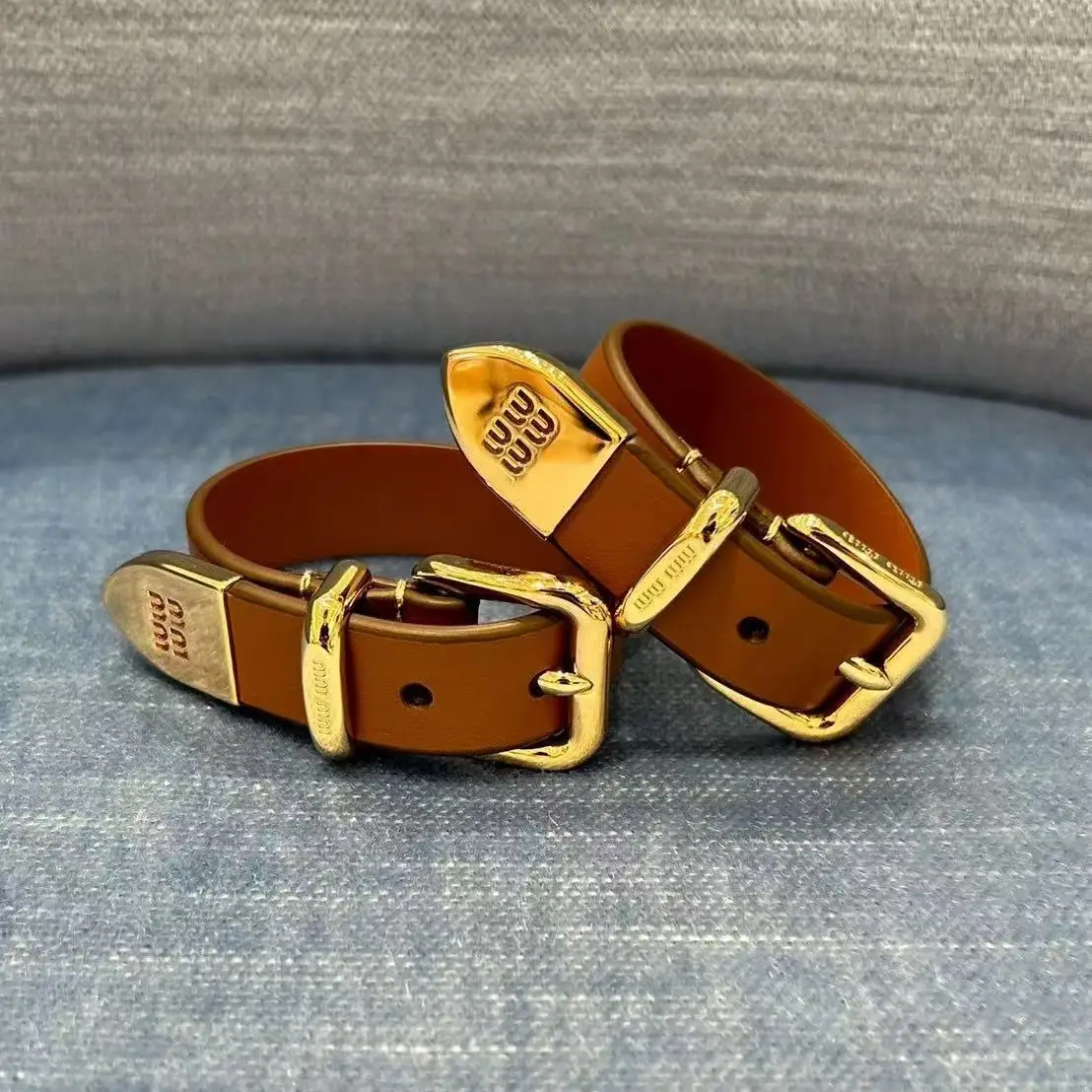 

European and American style drip oil colored metal patchwork leather bracelet temperament internet famous light luxury niche des