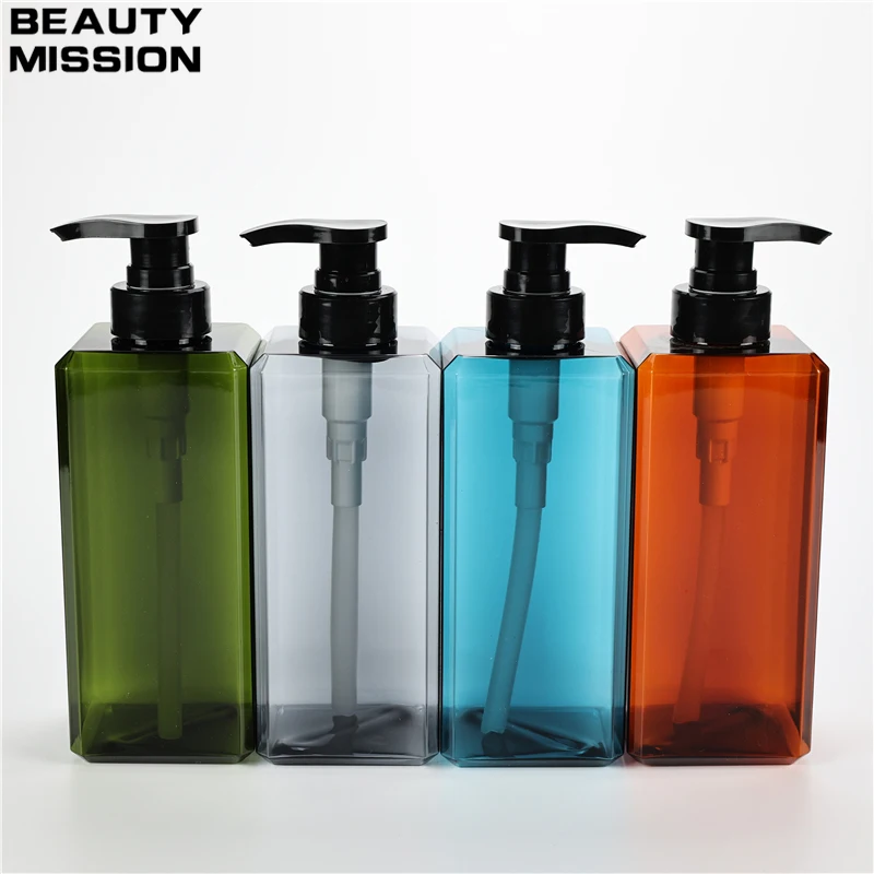 Fashionable 650ML X 10 Bath Hand Soap Container Kitchen Refillable Liquid Soap Dispenser Shower Gel Container For Hotel Bathroom