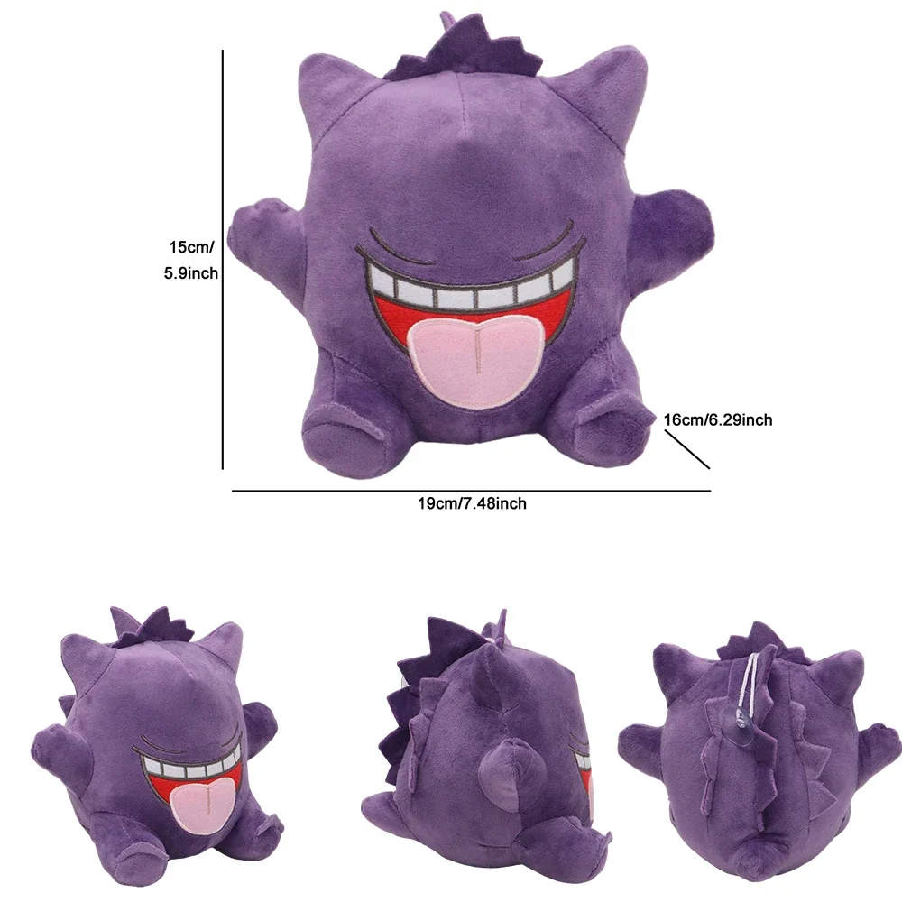 Neues Pokemon Plüschtier Alolan Vulpix Ninetales Sprigatito Mimikyu Cubone Porygon Garchomp Lapras Porygon Gefüllte Peluche Puppe