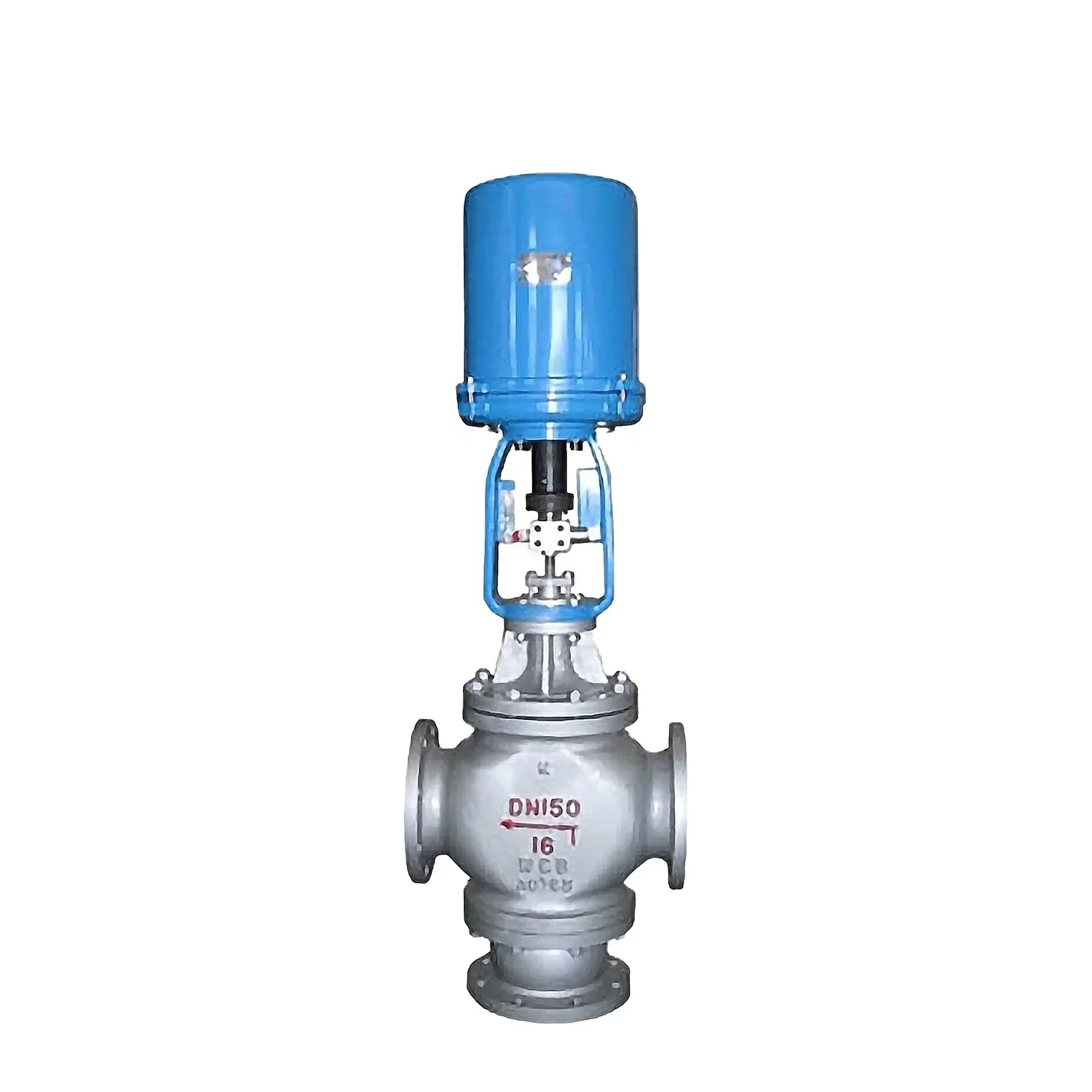 DN150 Regulating Electric 3 Way Control Valve Stainless Steel Modulating  Valves