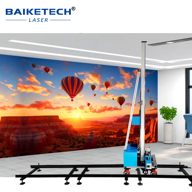 TH-GP200X 2 in1 آلة طباعة الجدار والأرضيات المحمولة ثلاثية الأبعاد الأشعة فوق البنفسجية الجدار والأرض طابعة نافثة للحبر مصنع طابعة جدارية