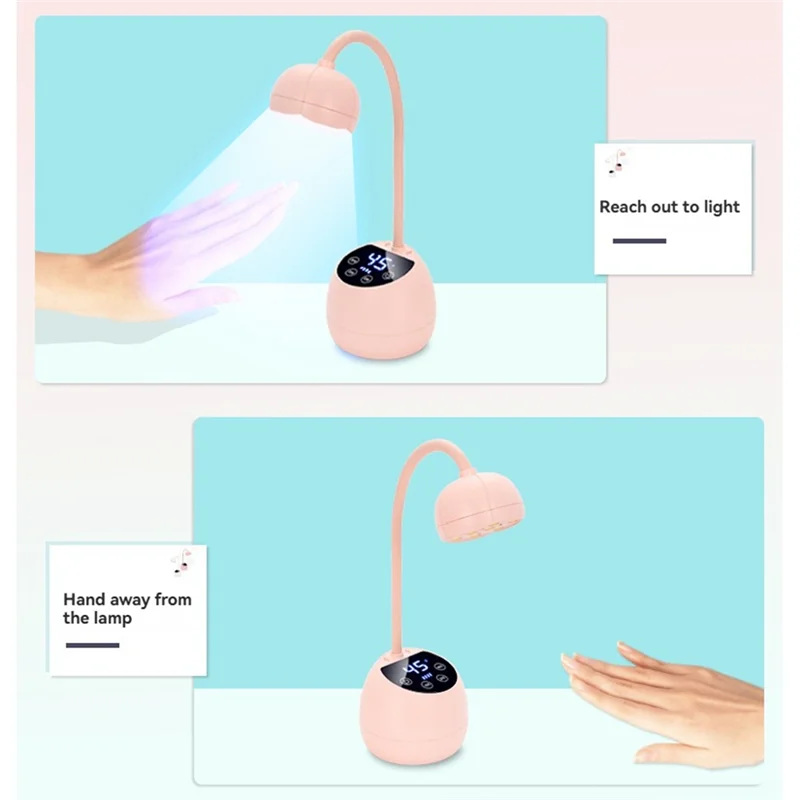 AA20-M2 Desktop Phototherapy Lamp Desktop Wireless Storage Intelligent Nail Lamp Lotus Induction Nail Lamp Nail Dryer