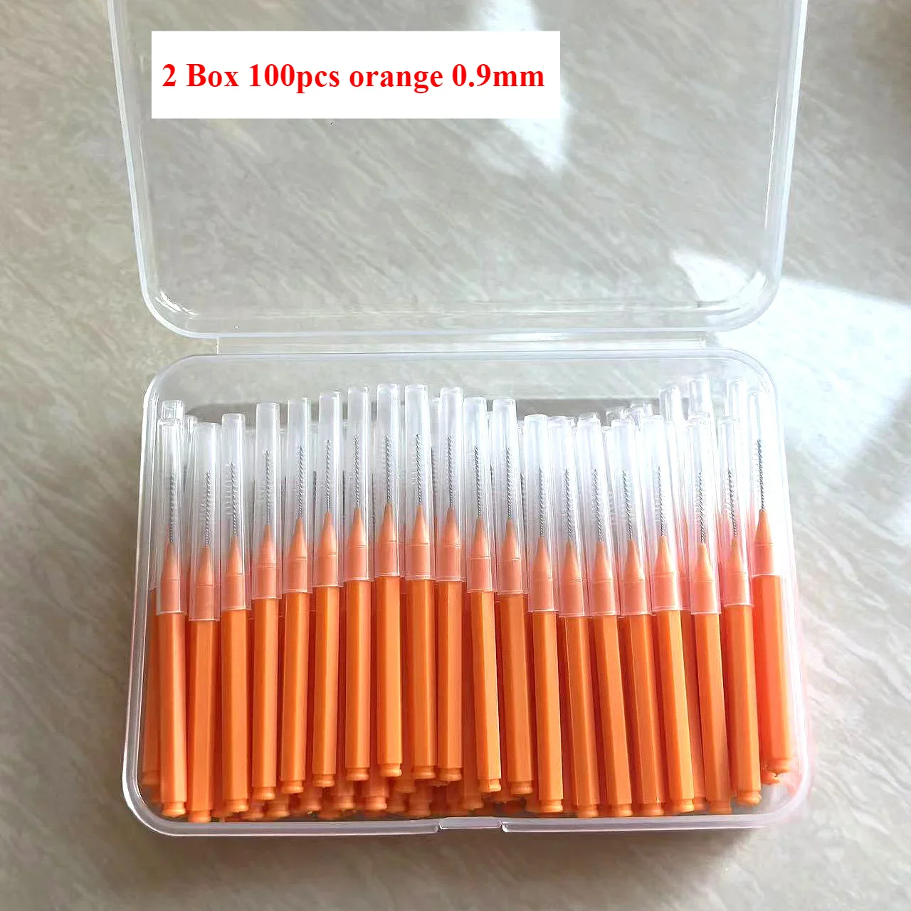100/200 Stuks Doos Rager 0.6-1.5Mm Reiniging Tussen Tanden Mondverzorging Orthodontische I Vorm Tandzijde I-type push pull