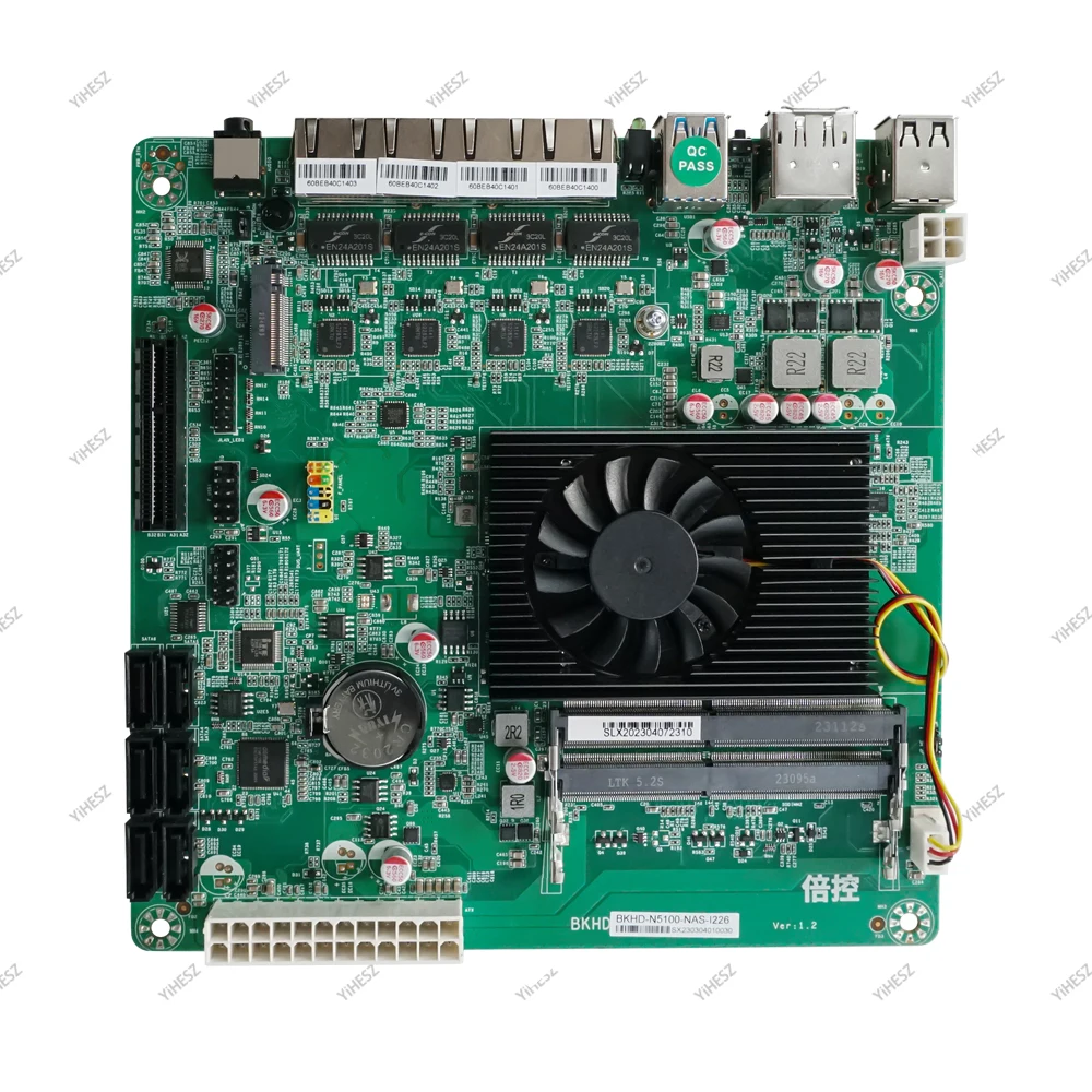 BK N5105 Quad-Core N100 Soft Routing NAS Motherboard  6 SATA Standard ITX 17CM Multi-HDD Sata 1xM.2 Dual DDR4Memory