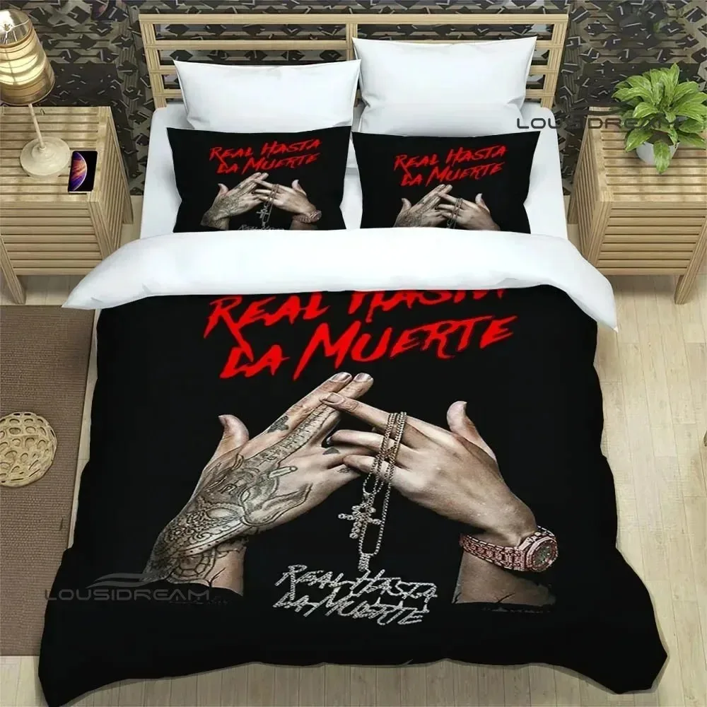 Rapper Anuel AA Printed Bedding Sets Exquisite Bed Supplies Set Duvet Cover Bed Comforter Set Bedding Set Luxury Birthday Gift