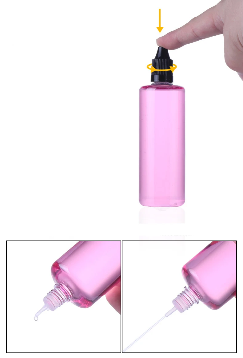 Botellas Vacías de plástico PET para líquidos, gotero rellenable para aceite de vapeo, contenedor de viaje reutilizable, 5ml-120ml, venta al por mayor