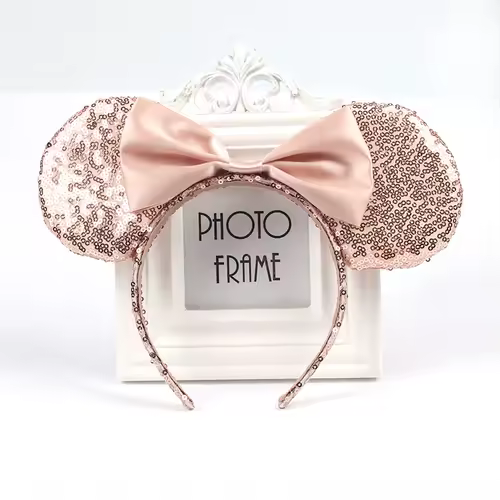 Mouse Headband Cartoon Ears Sequin Bows Hairband Party Cosplay Hair Accessories Children Adults Toys Gift - Image 31