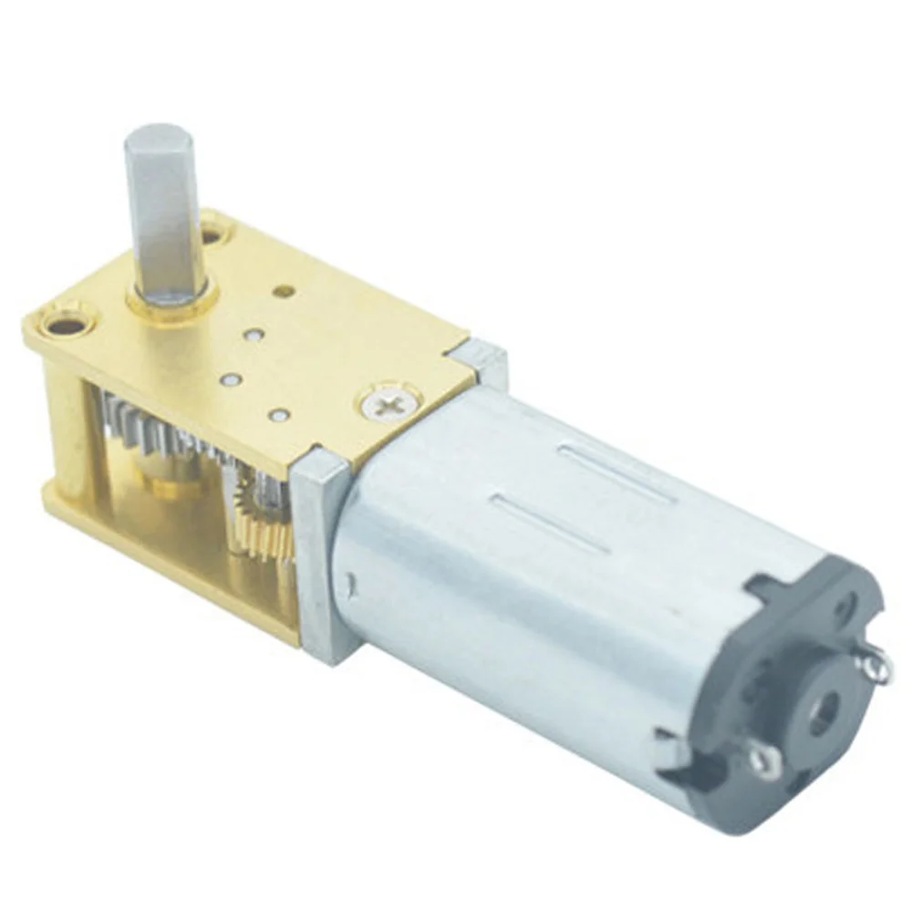 1218 N30 Worm Gear Motor DC 3/6/12V Mini Micro Metal Low Speed Gear Motor Electric Gear Reduction Motor Reducer Gearbox
