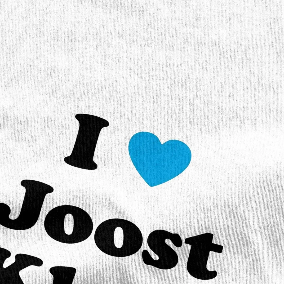 Men Women's T Shirt I Love Joost Small Blue T Shirts Harajuku Summer Tees Y2K Basic Custom Logo Cotton Clothing Birthday Present