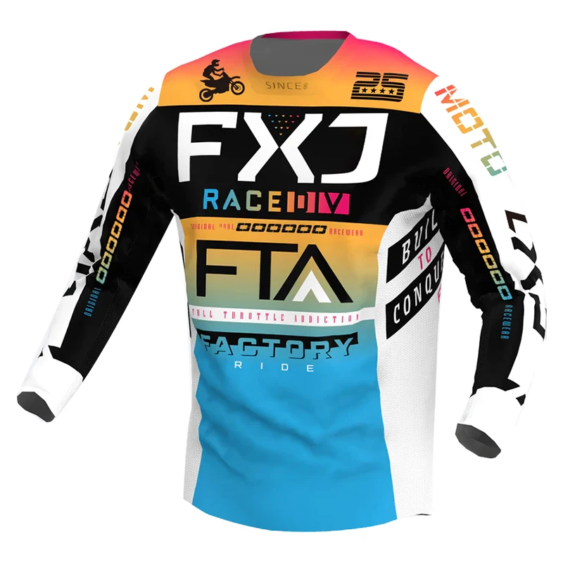 

Off road motorcycle jersey for men and women Customized Motochross Sweatshirt XXXXL Large size Pink blue black green racing mx