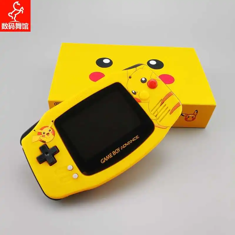 GBA GAMEBOY Advance Handheld Game Console,Pokemon Pikachu, Modern Craft Upgraded Colorful High-Brightness Screen, Boy Gift Toy