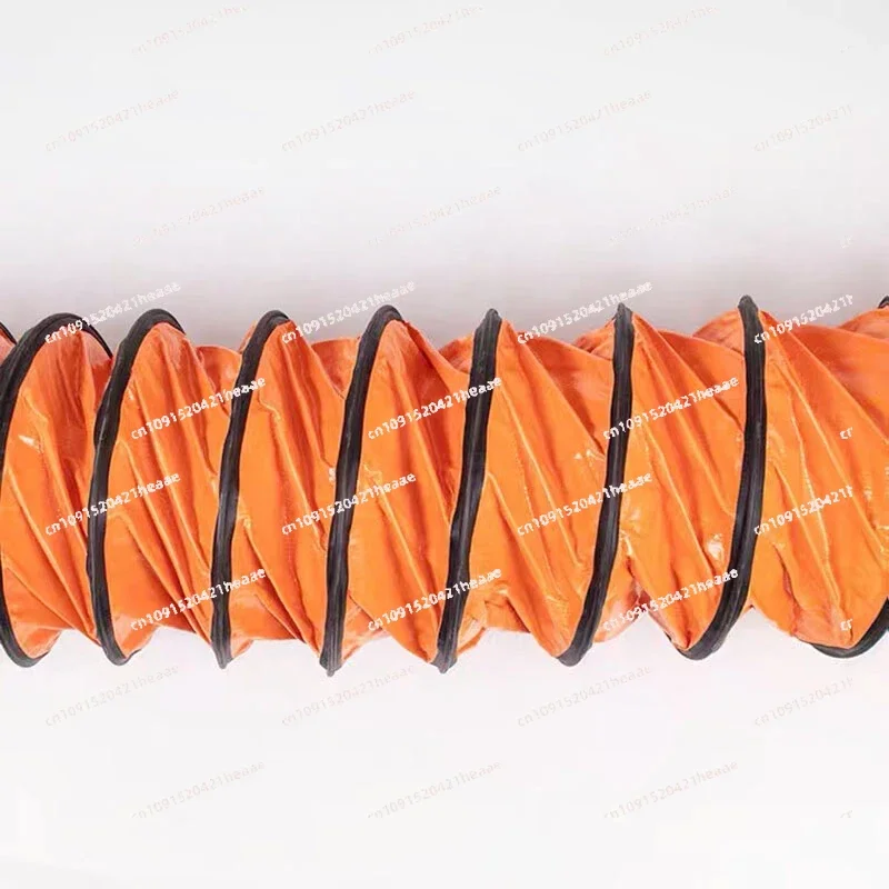 Suitable for Canvas Exhaust Fan Hose for Mine Paint Ventilation Pipe Telescopic Air Duct High Temperature Resistant