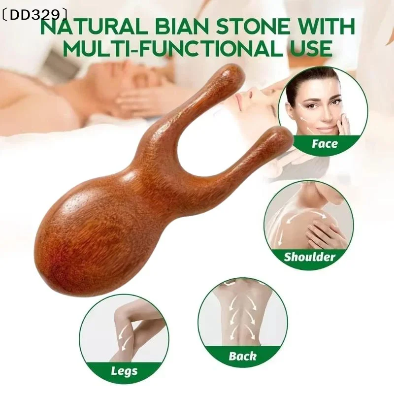 1/2Pcs Wooden Nose Gua Sha Massager Facial Massage Stick Pointing Massage Sandalwood Massage Tool For Guasha Scraping〔DD329〕