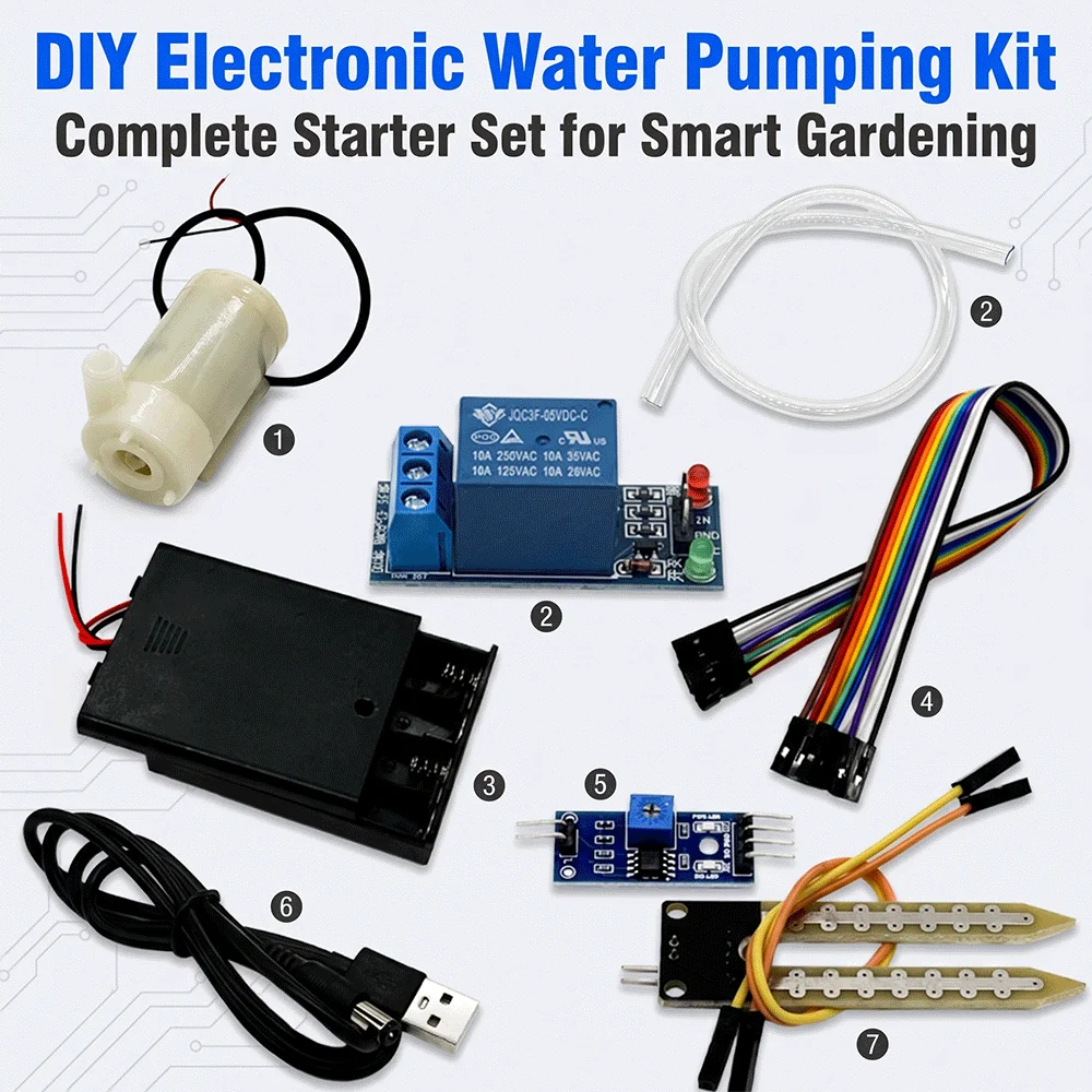 DIY Electronic Water Pumping Kit for R3 Arduino - Automatic Irrigation Module with Soil Moisture Detection Sensor