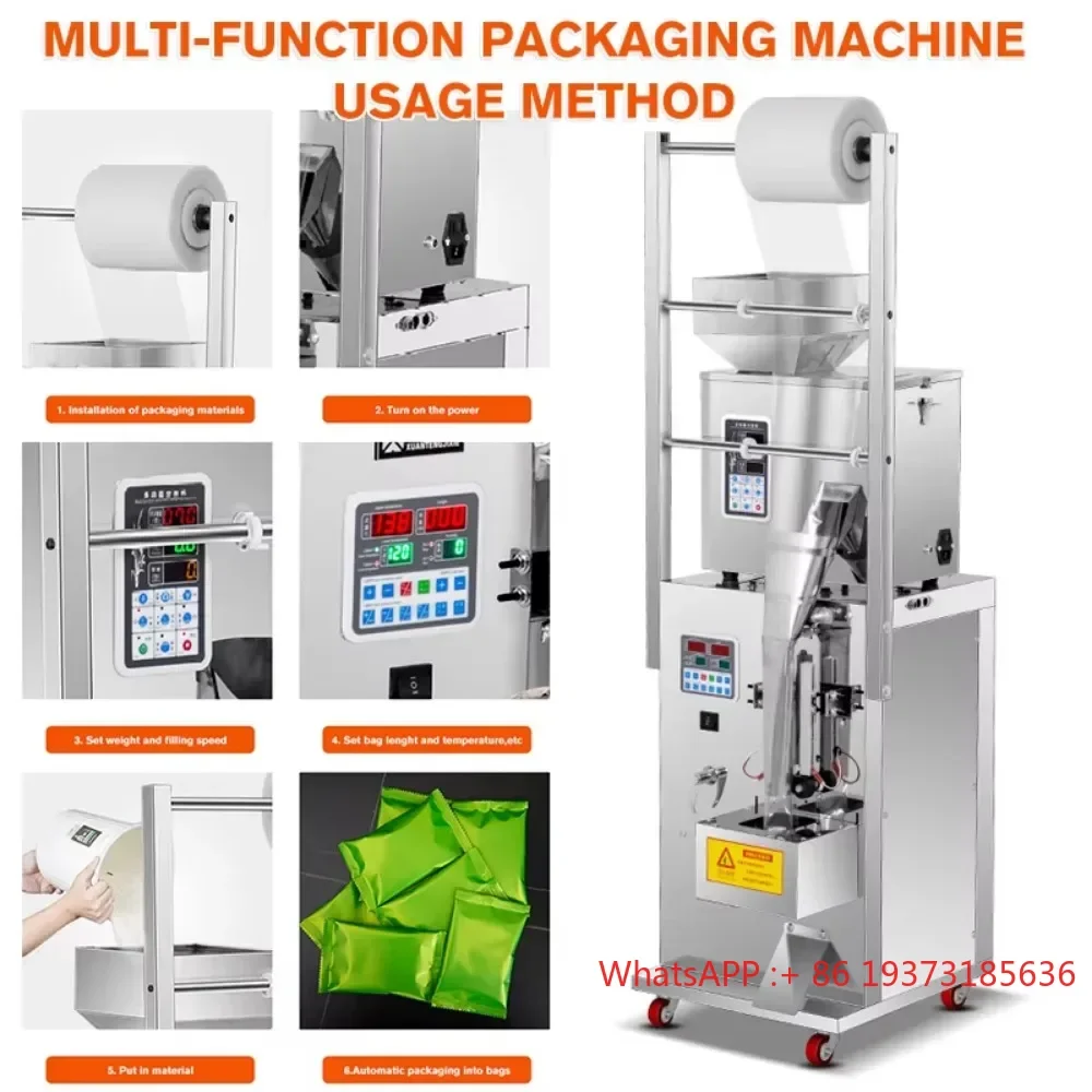 Small Sachets Spices Powder Automatic Filling Machine Coffee Tea Bag Vertical Packing Multi-Function Packaging Machines