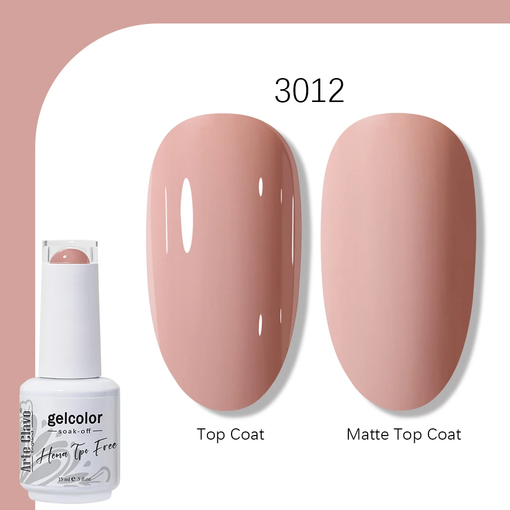 Arte Clavo 15ml Gel Nagellak Neon Bruin Koningsblauw Rood Groen Nude Nagelkunst Lak Gel Lak Top Coat UV Gel Nagellak
