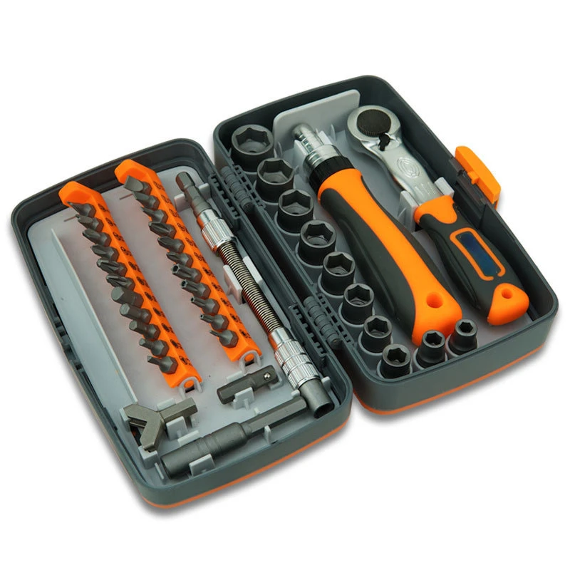 Professional Screwdriver Bit Set Multi Repair Tools Mechanic Socket Wrench Ratchets Combo Kit Hand tool 38 in 1 Tool Box