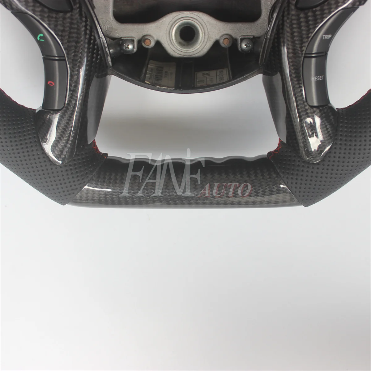 Replacement Real Carbon Fiber Steering Wheel with Leather for Hyundai Elantra 2012-2015