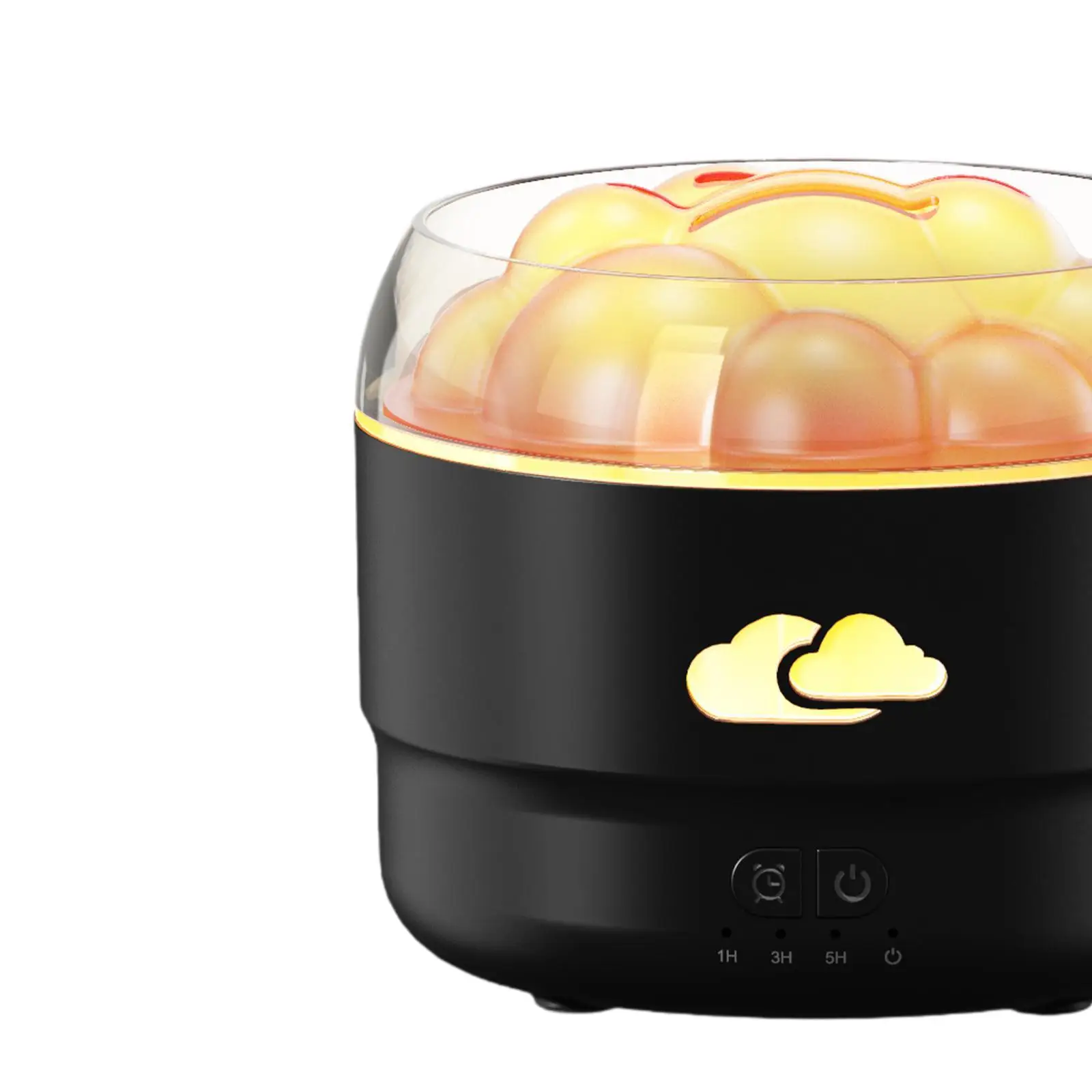 Umidificador de ar pequeno, temporizador de 3 engrenagens, luzes noturnas led, difusor de aroma, umidificador de mesa para lareira, yoga, fazenda, hotel, sala de estar