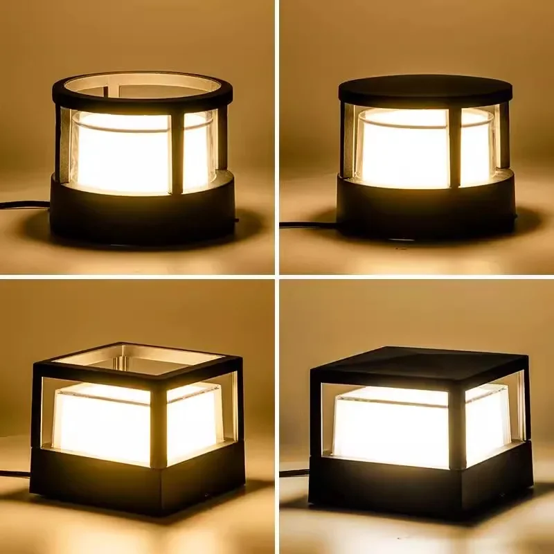 

Modern Nordic Decoration Wall Lamp Living Room Waterproof Round Or Square Style Garden Outdoor Wall Light